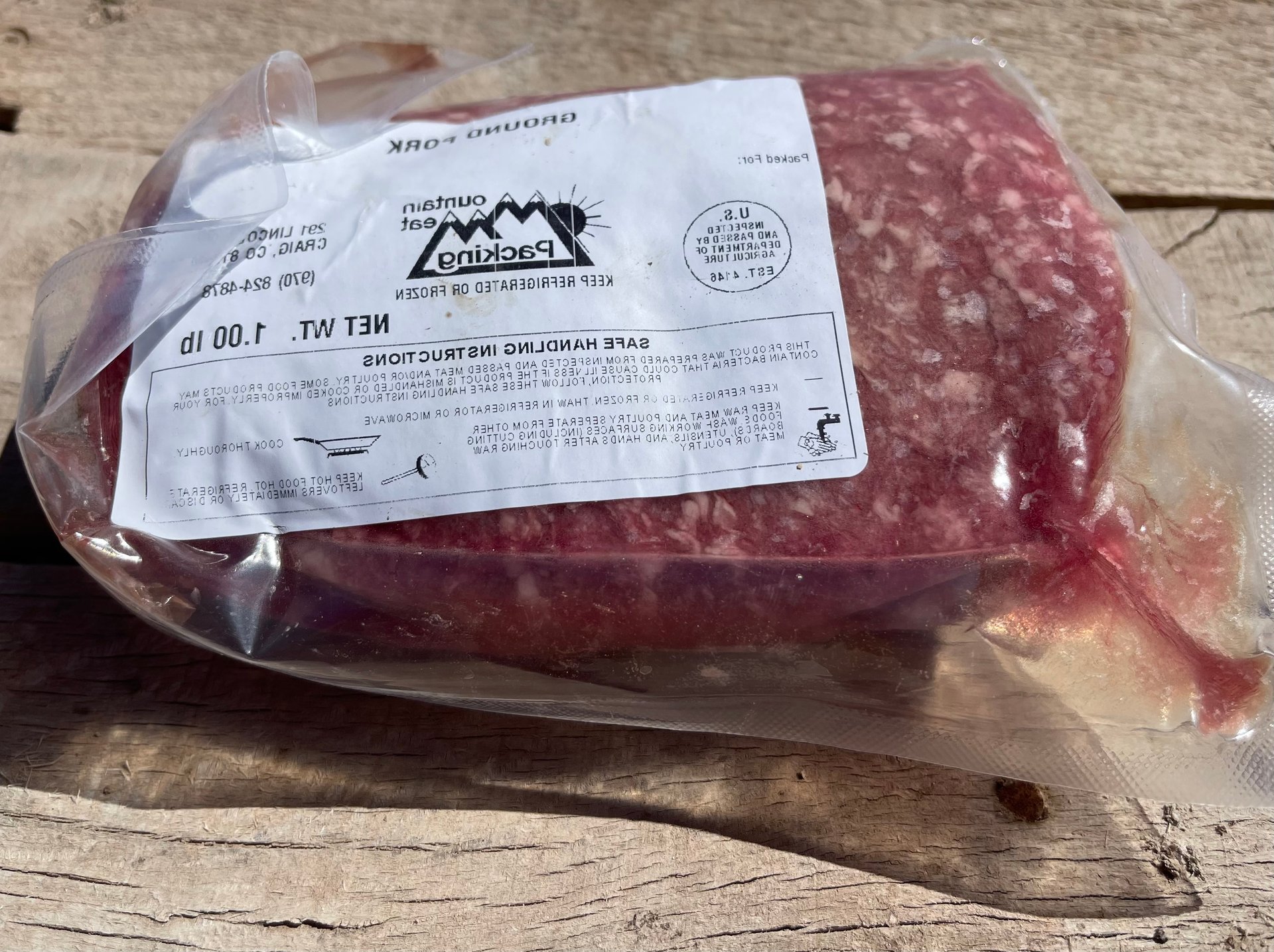 Fresh Ground USDA Pork on Farmish