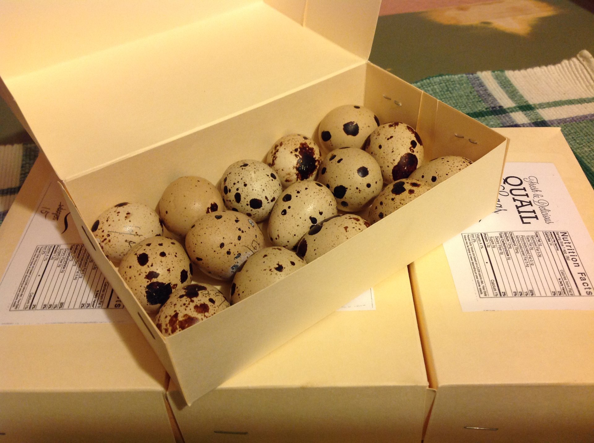 Quail eggs on Farmish